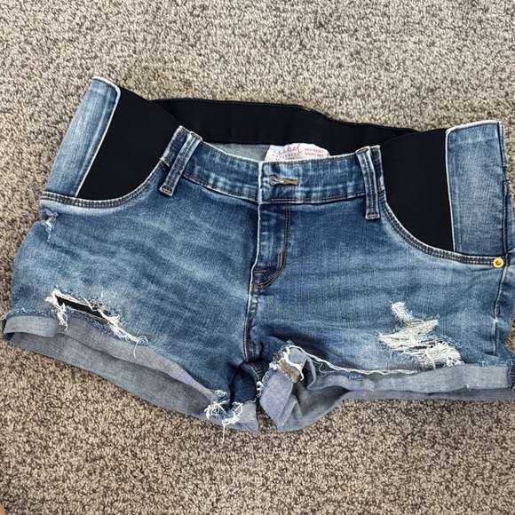 Maternity Jean Shorts - Picture 1 of 2